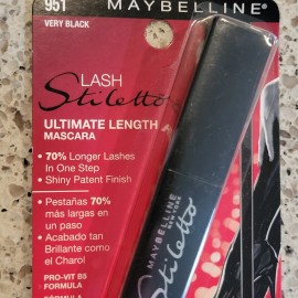 Maybelline Lash Stilleto Ultimate Length Mascara #951 VERY BLACKNEW