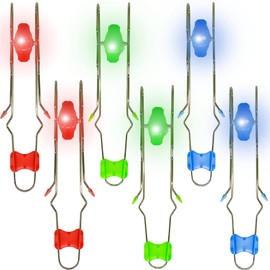 Haconba 6 Packs Retro Light Up Gyro Wheels Magnetic Gyroscope Rail Twisters Toy for Birthday Fun Gifts Vintage Nostalgia Toys Easter Basket Fillers, 3 Colors