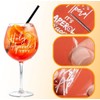 WUSJCOF 14 Stück Rub-On Sticker für Apero Spritz Gläser, Holy