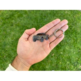 FOUR WHEEL BEAST Tacoma Keychain 2024-4th Gen Tacoma Accessories 2016-2024 mods Cool Key Chain Fob Cover Toy Truck (Bronze)