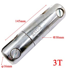 Jewboer Cable Pulling Swivel, Wire Line Rope Ball Bearing Swivel 3 Ton