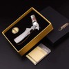 Torch Lighter Quad 4 Jet Flame Refillable Butane Cigar Lighters