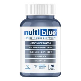 Multiblue Magnesio Con Vitaminas Fortalece Huesos 60caps                                                                                              