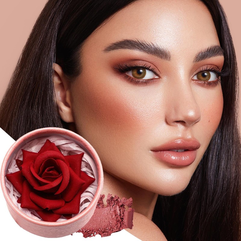 Blush for Cheeks | Long Wearing Blush - 3D Rose