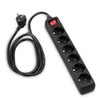 Hama Hama Steckdosenleiste 6-fach (Mehrfachsteckdose mit 3m Kabel, inkl. Kippschalter,
