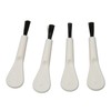 20pcs White Handle Black Hair Sound Aid Cleaning Brush Professional