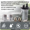 Ignition Switch Lock Cylinder & Door Lock Cylinder Set Compatible