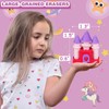 Halobios Erasers Set for Kids, Princess Castle Pencil Eraser Bulk