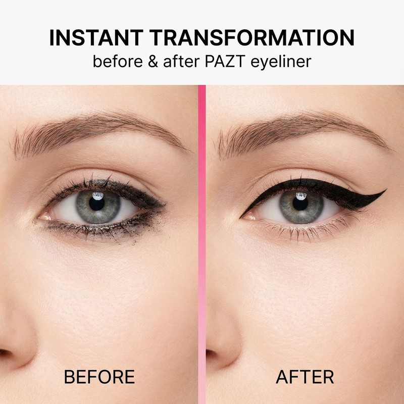 CATZUM 2 Pieces Eyeliner Stencil Double Head Eyeliner Rotating Stamps