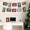 Lonfliness 150PCS Christmas Picture Frame Xmas Plaid Paper Photo Frames