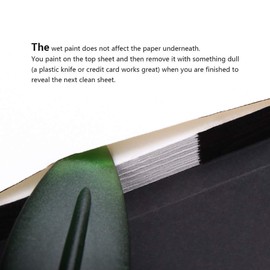 Paul Rubens Watercolor Paper Block, Premium Leather Cover Artist Quality Hot Pressed Paper for Watercolors and Wet Media Block, Acid Free & 100% Cotton, 10.63 x 7.68 inches, 140lb, 20 Sheets (Black)