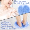 2PACK Shower Foot Scrubber Mat Back Washer Back Exfoliating Bath