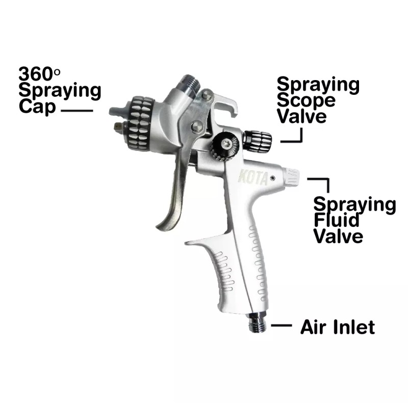 KOTA HVLP SPRAY GUN PAINT WITH 1.4 MM NOZZLE