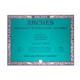 Arches Watercolor Paper Block, Cold Press, 12" x 16", 300 pound (1795067)