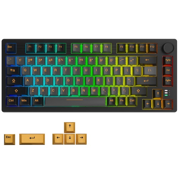 DAREU EK75PRO Wireless 75% RGB Hot-Swappable Mechanical Gaming Keyboard with