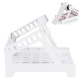 1pcs Label Holder Thermal Label Tray,Label Holder for Thermal Label Roll,Printer Paper Holder Label Rack Reel,Plastic Printer Label Holder,Thermal Label Printer Holder Accessory for Office Home(White)