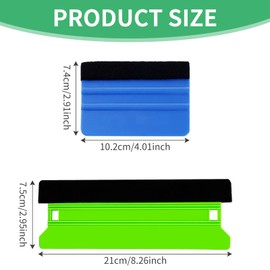 8 PCS Efficient Application Vinyl Wrap Tools, Window Film Tools Wallpaper Smoothing Tool Kit, with Squeegee and Trimmer, For Glass Film, Car Vinyl, Car Tint, Wallpaper Hanging