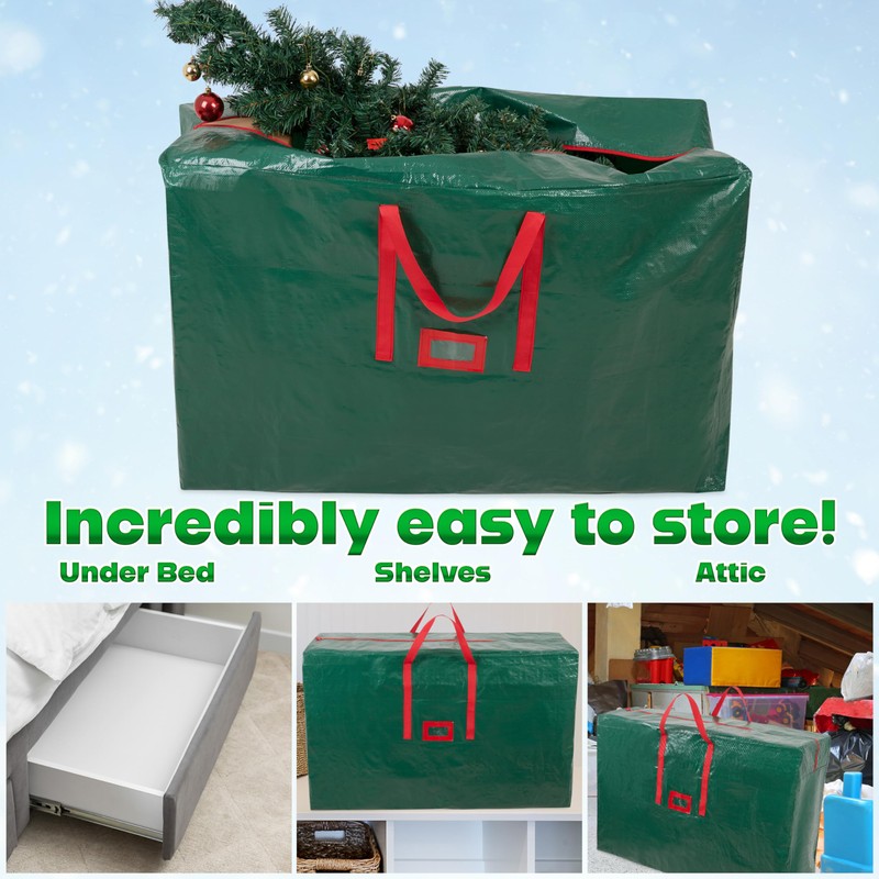 Christmas Tree Storage Bag - Zipped Christmas Storage Tree Bag