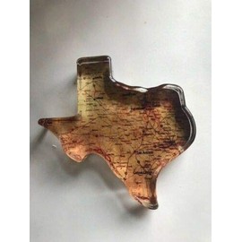Texas Shape Crystal Paperweight