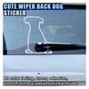DUSCOKE Cute Dog Decal Car Rear Windshield Window Wiper Sticker,