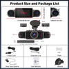 UNITOPSCI 4 Channel WiFi 1080P Dash Cam Front Rear Inside