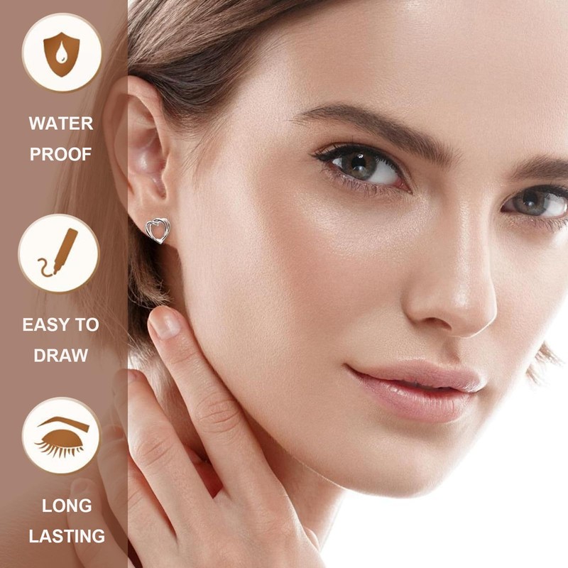 Eyebrow Pencil Light Brown, Microblading Eyebrow Pen Waterproof And Long-Lasting,