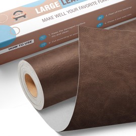 Leather Repair Kit for Furniture 16"x 31.5" Leather Tape Repair Patch Self Adhesive Sofa Vinyl Repair Patch Kit for Car Seat,Couch,Boat Seat,Chair - Classic Coffee