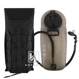 KRYDEX Tactical Vest Hydration Carrier Modular 3L Water Bladder MOLLE Backpack - Ranger Green, Pack + 3L Water Bladder