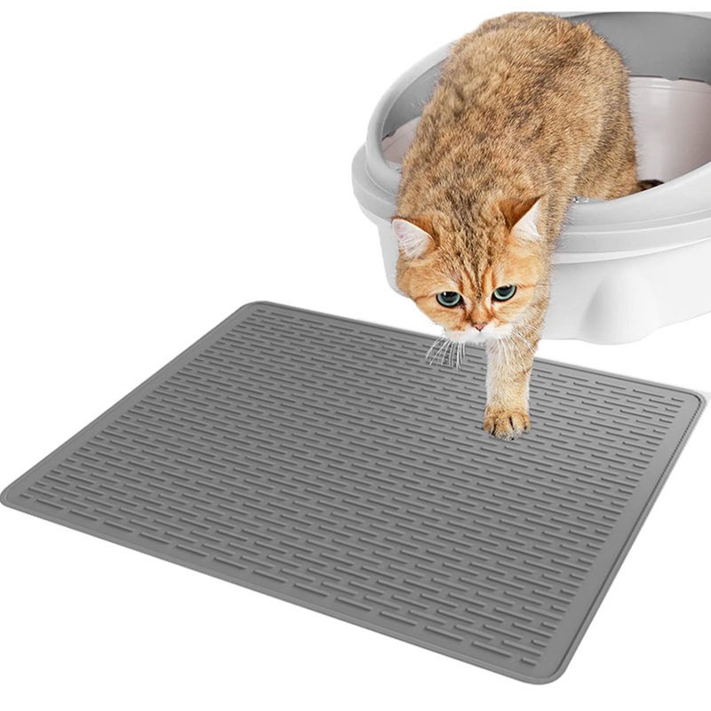 Cat Litter Mat Anti Slip Versatile Silicone Large Kitty Litter