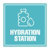 Square Plus Hydration Station Wall or Door Sign | Business