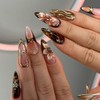 Uñas Postizas con Punta Francesa, Uñas Press on para Manos,