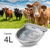 Stainless Steel Automatic Waterer Water Bowl with Valve for Livestock,Horse,Dog,Goat,Pig,Chicken,Animals