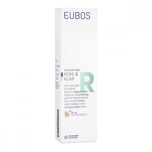 Eubos Kühl&Klar Anti-Reddening Cc Cream SPF 50 30 ml