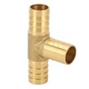 3 Way Adapter Fitting Brass 5/8in Brass Universal Tee Fitting