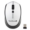 TECHZONE Mouse TZ19MOU01-INAPL Inalambrico USB 1600 dpi PlataNegro                                                                                    