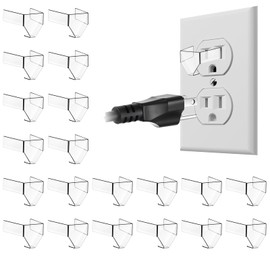 20PCS 3 Prong Loose Outlet Fix Plug Snug Plugs for Loose Outlets Fix Looses Socket Outlet Plug Fixs Transparent Outlets Tightener Insert, Won't Easily Fall Out Cut Off Electricity