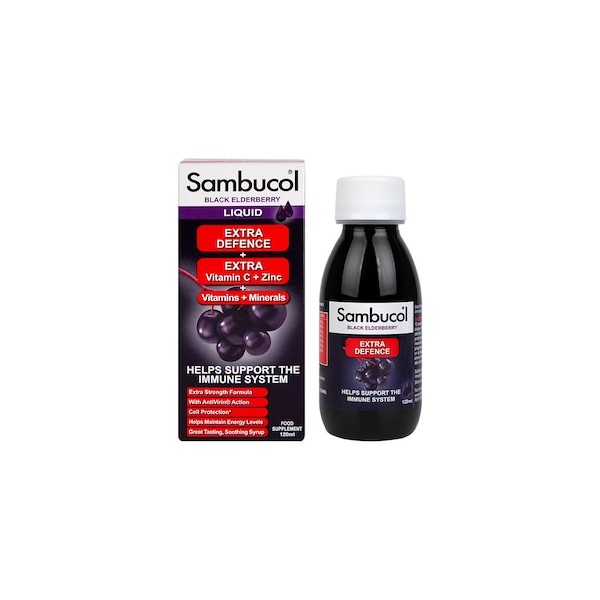 Sambucol Extra Defence Black Elderberry Liquid 120ml