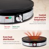 Gourmia 12” Crepe Maker – Nonstick Electric Griddle for Pancakes,