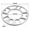 Sagaiot Separador Rin 8mm 4/5x100x108x110x112x114.3x120 Univers 4pz