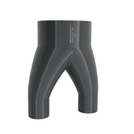 2-Way Junction Pipe DN100 - DN40 | Junction Piece | Y Splitter Extraction System | Dust Extraction | Connector | PETG | (DN100 to 2-Way DN40)