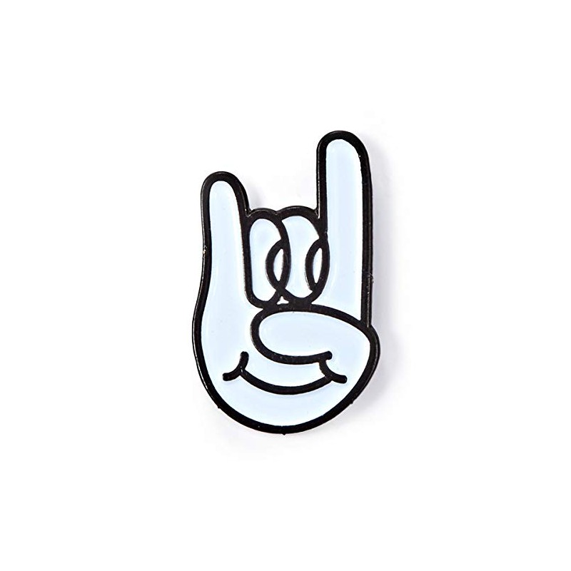 BADGE BOMB Pin esmaltado de manos de cuerno