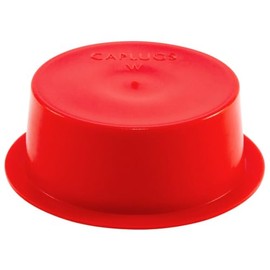 Caplugs W-20 W Series, Plastic Tapered Cap and Plug with Wide Flange, LD-PE, Cap OD 1.748" Plug ID 1.950", Threaded and Non-Threaded Protection, Masking, Finishing, Plating, Red, Pack of 40 (99394852)