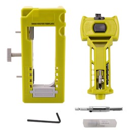 CNQLIS Door Hinge and Latch Installation Kit with Mortiser Template, Lock Tools for Precision Chiseling, Adjustable Hinge Jig, Easy Setup (Router Not Included)