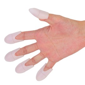 Clip para Quitar Esmalte de Uñas Portátil, Soporte para Almohadillas para Remojar Uñas de Gel UV, Envoltura Quitaesmalte de Uñas, Tapa para Remojo de Uñas, Herramienta de Manicura (Blanco)