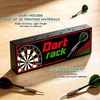 2 Pcs Wall Mounted Dart Holder with M3*16 Screws, 2