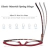 EYEURL 4-Pack Cat Eye Reading Glasses for Women Blue Light
