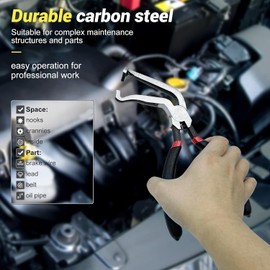 Electrical Disconnect Pliers, 2Pcs Elbow Disconnection Tubing Separation Plier Fuel Line Pliers Tab Repair Tools for Disconnection and Tangent of Automobile Lines