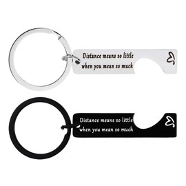 Long Distance Relationship Gifts for Him Couples Matching Keychains for Couples Wife Valentines Day Gifts for Him Boyfriend Going Away Gifts for Couples Girlfriend Anniversary Birthday Gifts