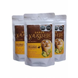 XALISQUERO Tejuino en Polvo pack 200g cada uno | Bebida Tradicional de Jalisco | Preparación Fácil con Piloncillo y Maíz | Sin Conservadores Artificiales (12, Caja 12)