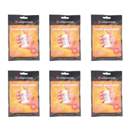 Lifesystems Air Activated Hand Warmers, Up To 12 Hours of Heat - Pack of 6 Pairs